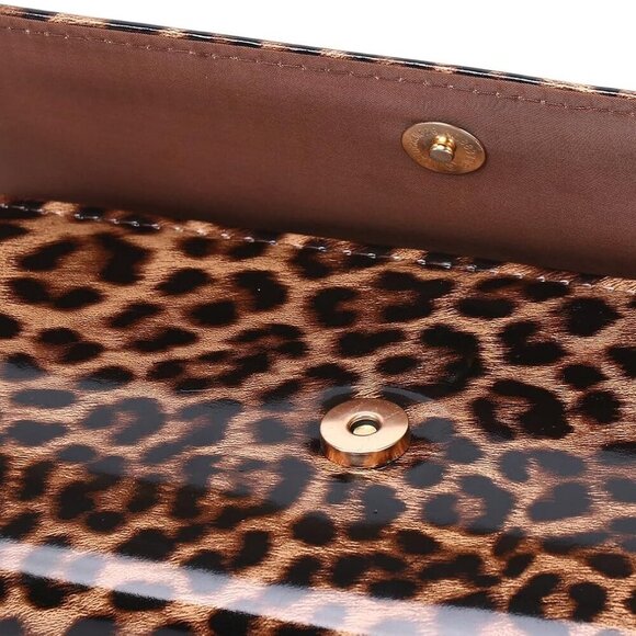 Versatile Patent Leather Evening Bag - Stylish Clutch for Weddings & Parties - Picture 4 of 7